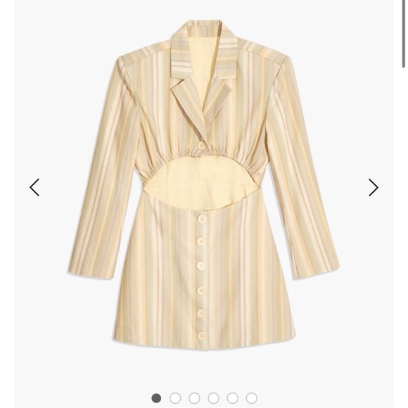 Danielle Bernstein cut out long sleeve stretch blazer dress - Picture 2 of 4